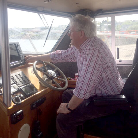 Brian McGilloway Snr. owner and skipper of M.V. Meridian